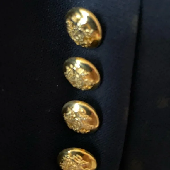 Ralph Lauren Navy Blazer with Embroidered Crest - Picture 7 of 11